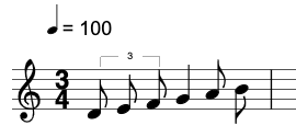 Tuplet example